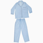 Solid Dyed Light Indigo Women's Pajama Set - 29999114158126