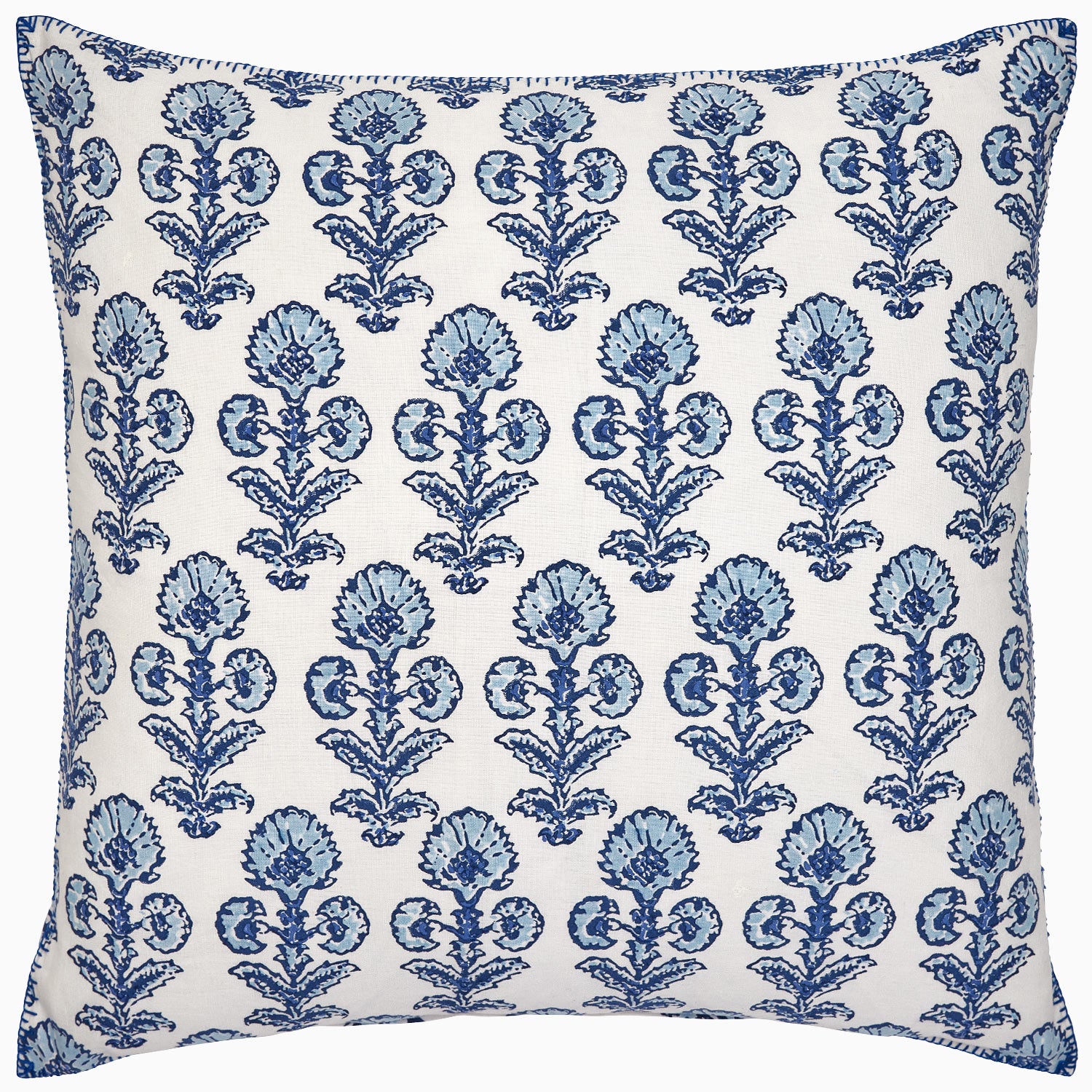 John Robshaw Textiles  Ojas Indigo Decorative Pillow - Blue