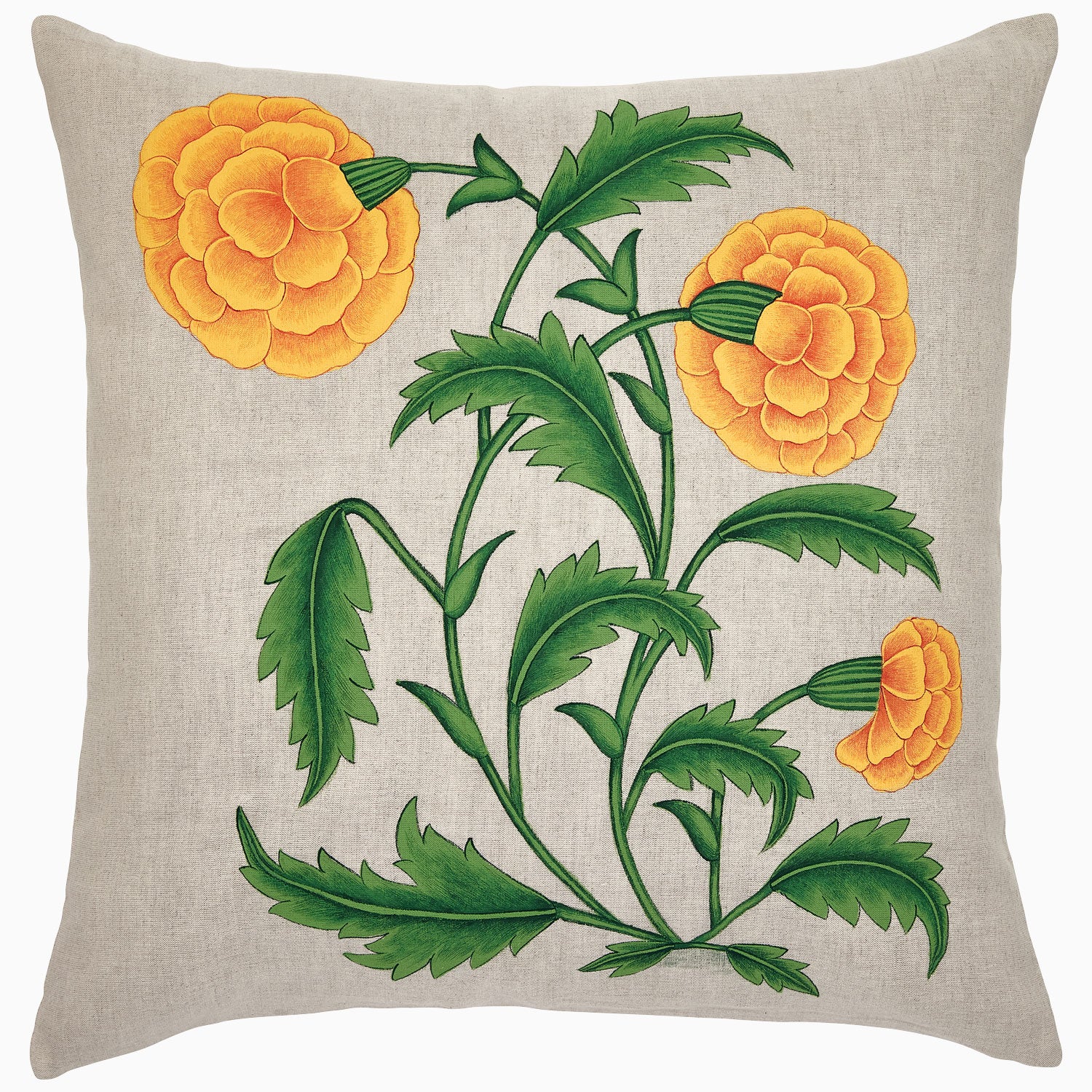 Sunny Marigold Decorative Pillow Main