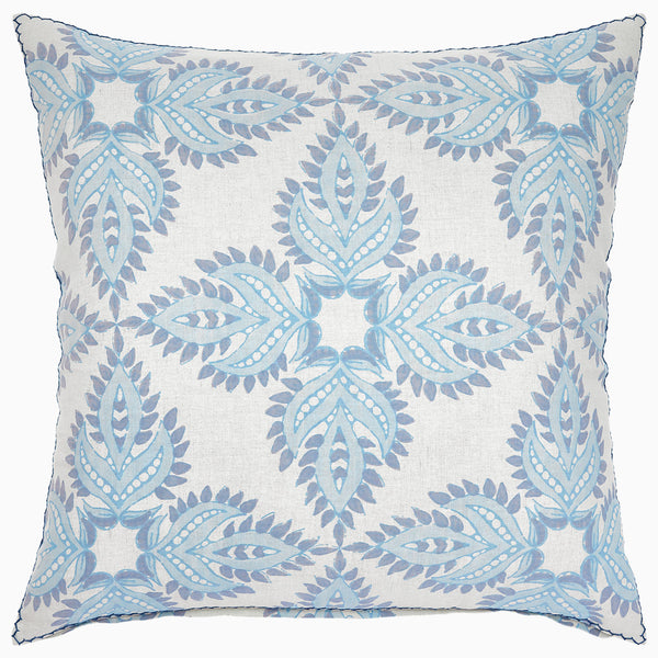 John Robshaw Beaded Verdin Decorative Pillow, 22 x 22 - Silver