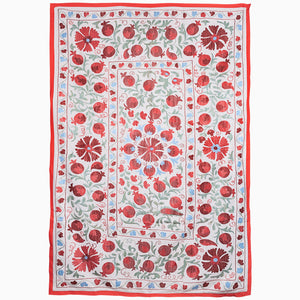 Algiers Red Suzani Blanket