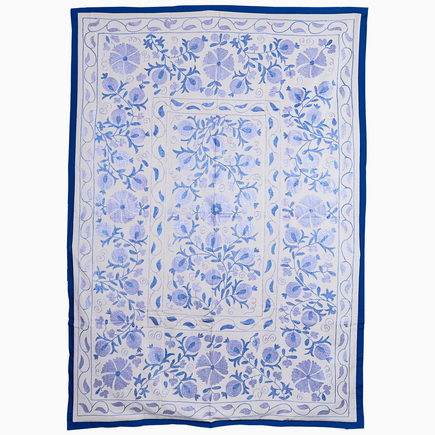 The Lightest Blue Suzani Blanket Main