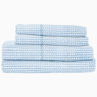 Cinde Light Indigo Organic Sheet Set - High Quality Image of 