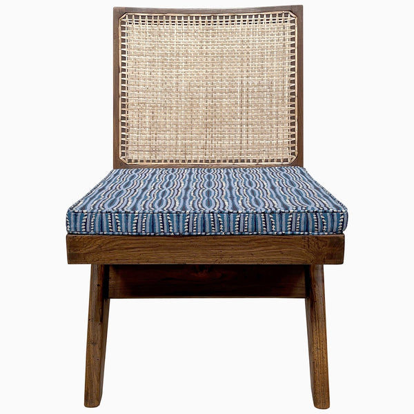 Armless Easy Chair in Vega Turquoise Main