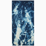 A blue and white Be Chalk White Among The Blank painting on a canvas background by John Robshaw. - 28900237148206