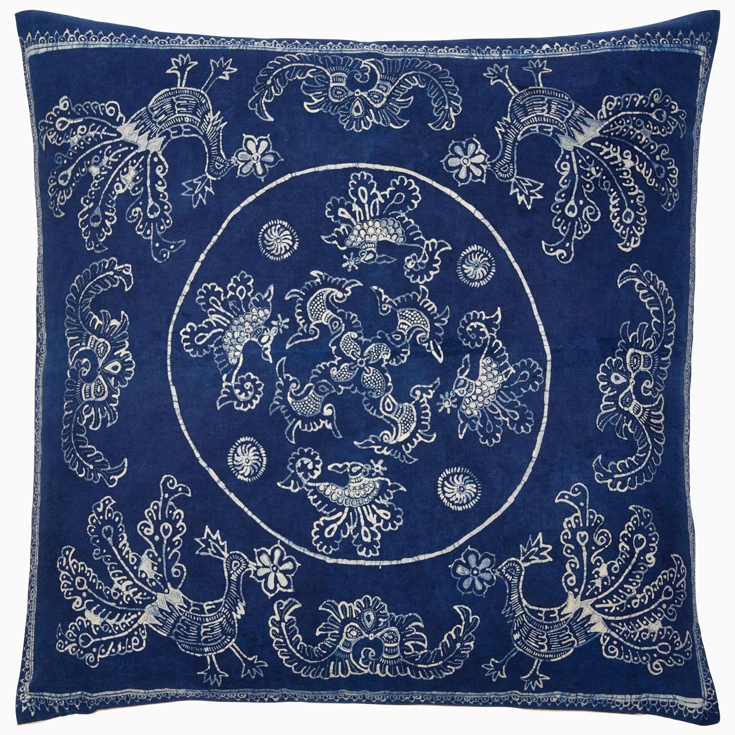 Central Blue Decorative Pillow Main