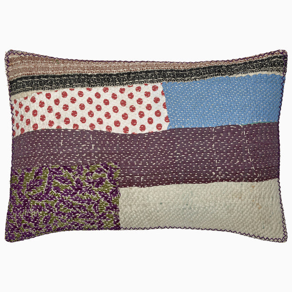 Lonely Blue Patch Decorative Pillow Main