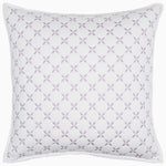 A Layla Lavender Quilt pillow with a purple Mughal gardens design. (Brand Name: John Robshaw) - 28766508646446