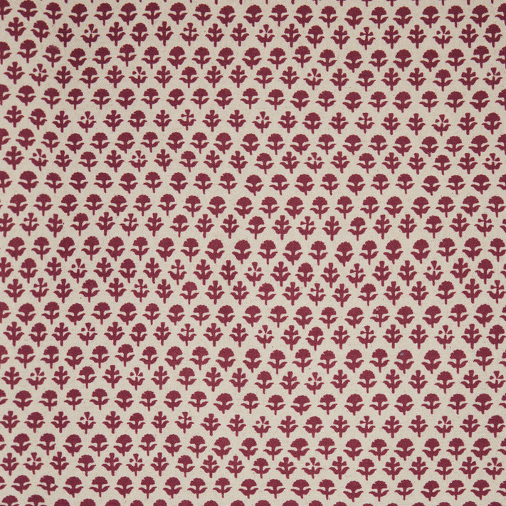 A Bindi Berry fabric with a floral pattern, inspired by fabric making traditions, made by John Robshaw.