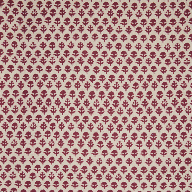 A Bindi Berry fabric with a floral pattern, inspired by fabric making traditions, made by John Robshaw.