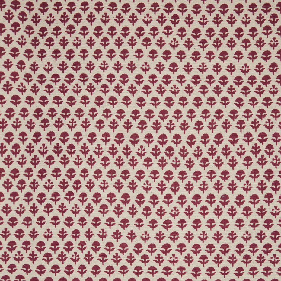 A Bindi Berry fabric with a floral pattern, inspired by fabric making traditions, made by John Robshaw.