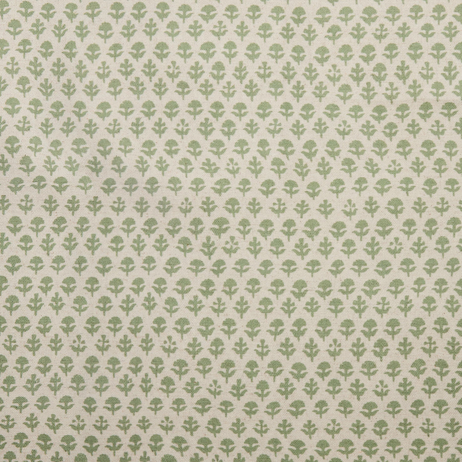 A John Robshaw Bindi Sage fabric with a floral pattern is available for purchase.