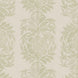 A John Robshaw Yashi Sage Fabric with a green and beige printed design.
