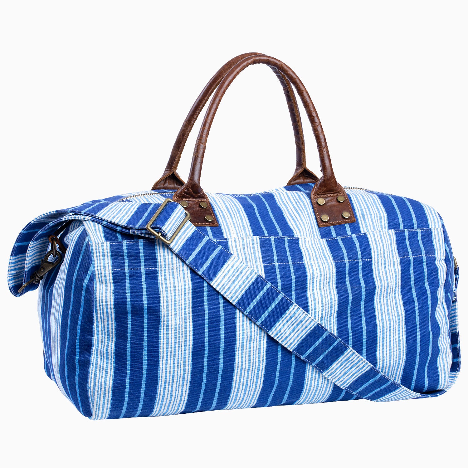 Weekend bag in Bold Striped by O-Project · Atelier Solarshop