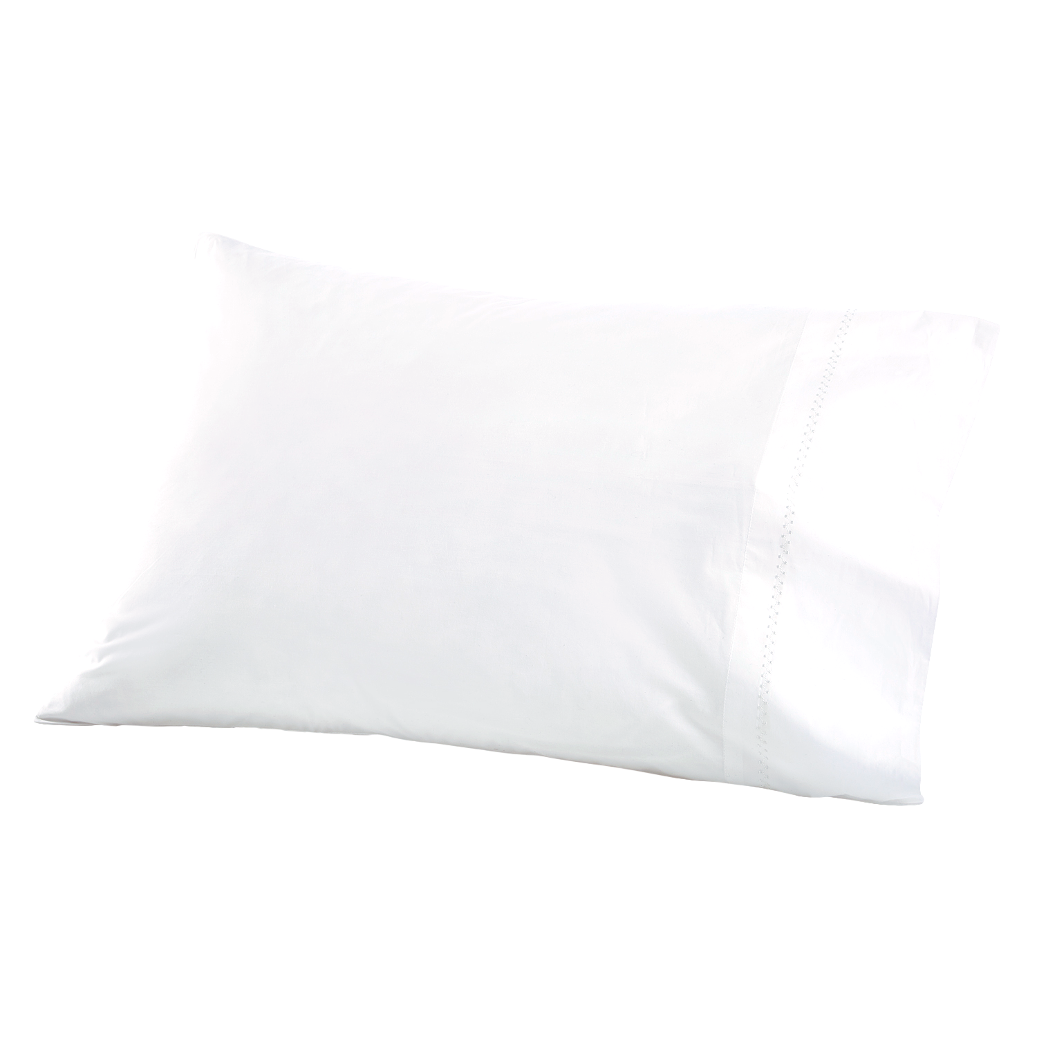 An Anketi White Organic Sheet Set made of long-staple organic cotton percale, adorned with hand-embroidered designs, on a white surface by John Robshaw.