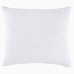 A comfortable John Robshaw Woven White King Euro pillow on a fabric background. - 30253824933934