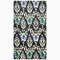Umida Ikat Black Beach Towel - High Quality Image of 