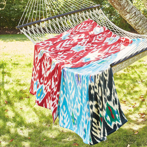 Umida Ikat Blue Beach Towel