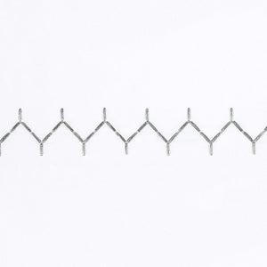 Stitched Gray Organic Sheet Swatch
