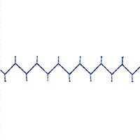 Stitched Indigo Organic Sheet Swatch - High Quality Image of 