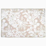 A Pasak Linen Bath Rug by John Robshaw with a floral pattern resembling garlands. - 30253811302446