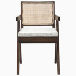 A John Robshaw King Chair in Lanka Clay with a woven seat. - 29410416066606