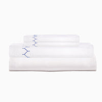 Stitched Indigo Organic Sheet Set - High Quality Image of 