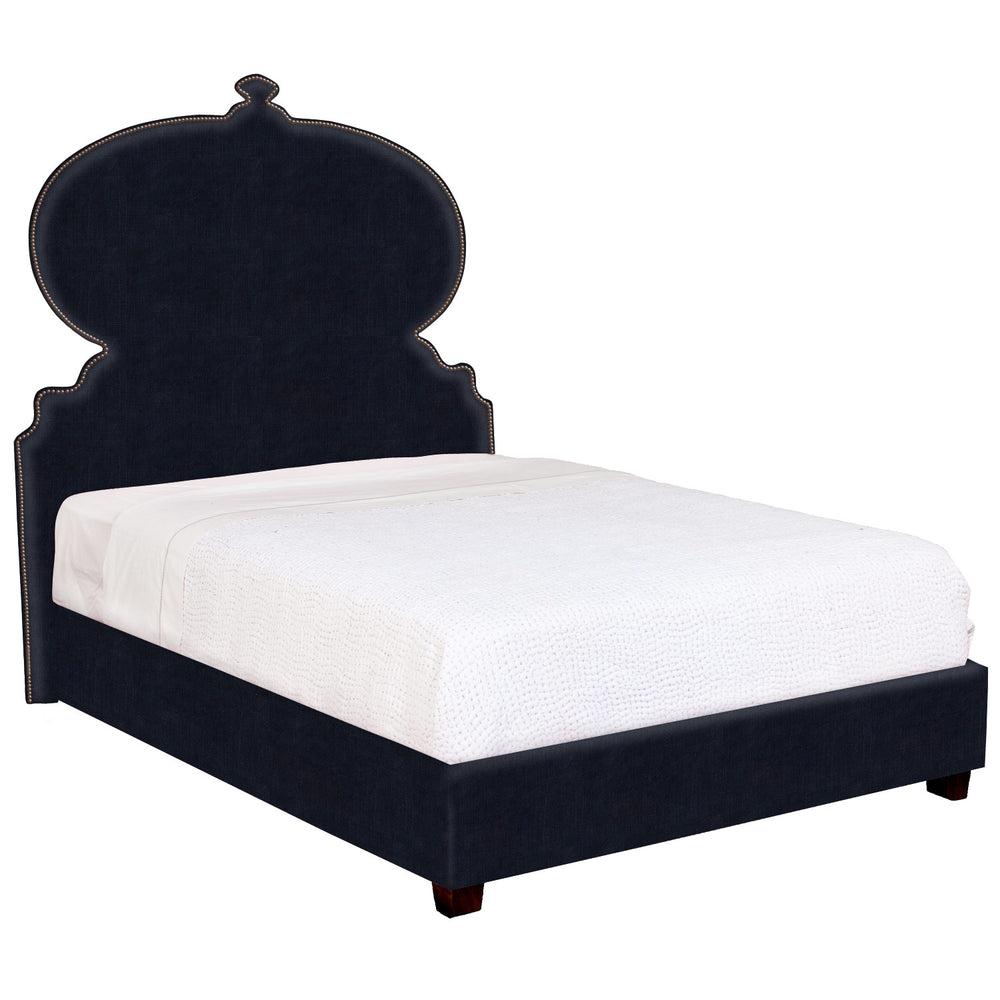 A John Robshaw Custom Orissa Bed with a white glove delivery service available.