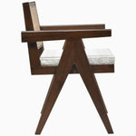 A vintage John Robshaw King Chair in Lanka Clay with a woven seat. - 29410416033838