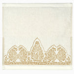 Nadir Pearl White/ Gold Bath Towel - 30253848068142
