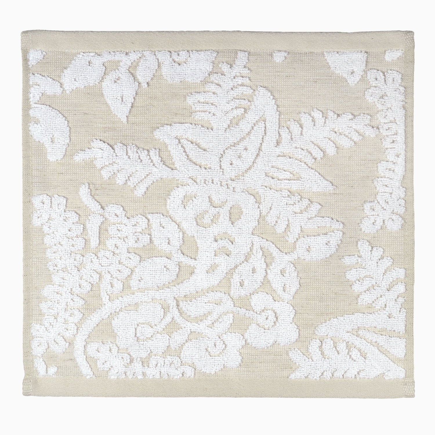 John Robshaw Textiles  Nadir Pearl White/Gold Bath Towel - John