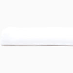 A Stitched White Organic Sheets by John Robshaw lying on top of a white surface. - 30252488687662