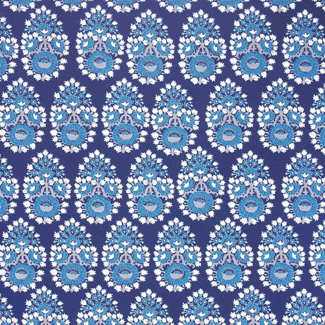 Lanka Indigo Wallpaper
