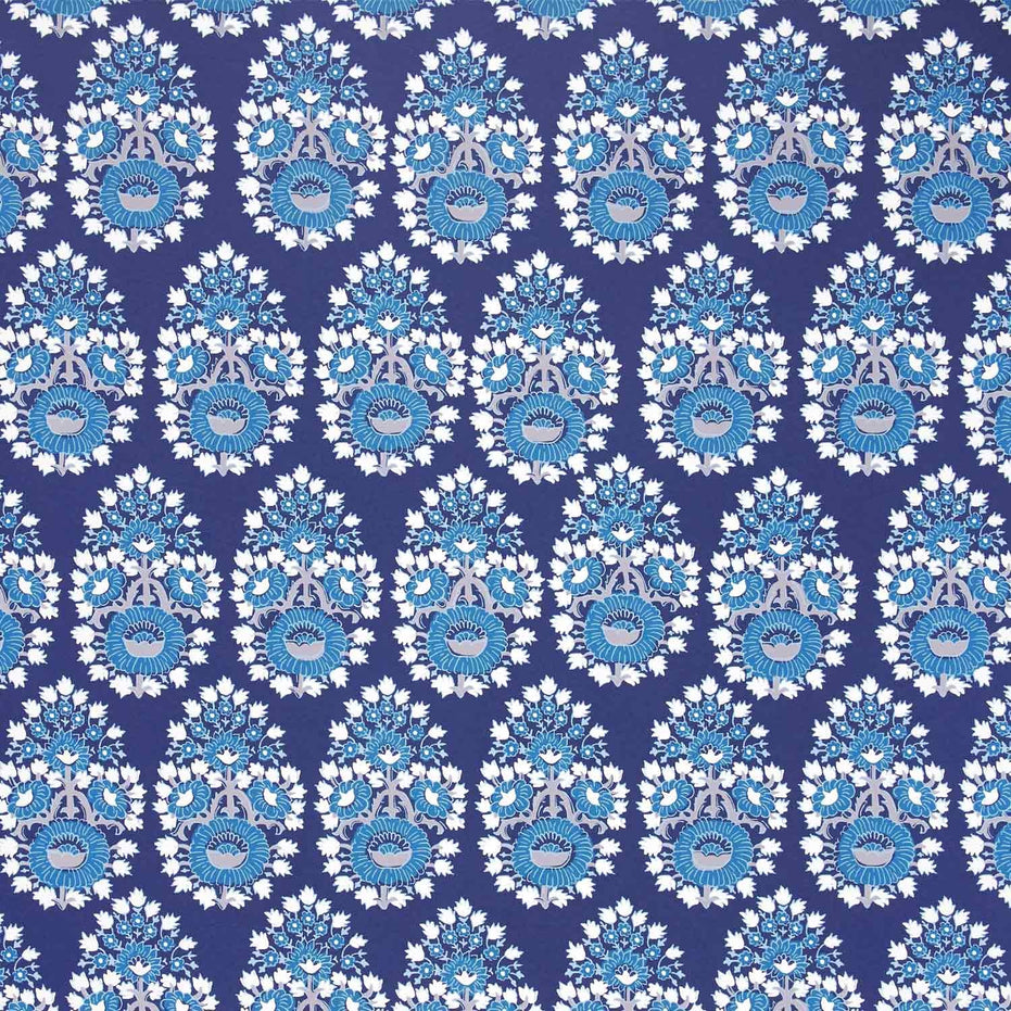 Lanka Indigo Wallpaper